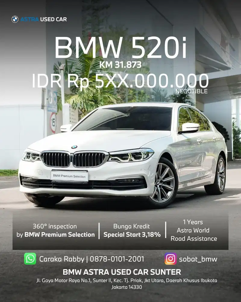 Bmw 520i G30 kondisi istimewa