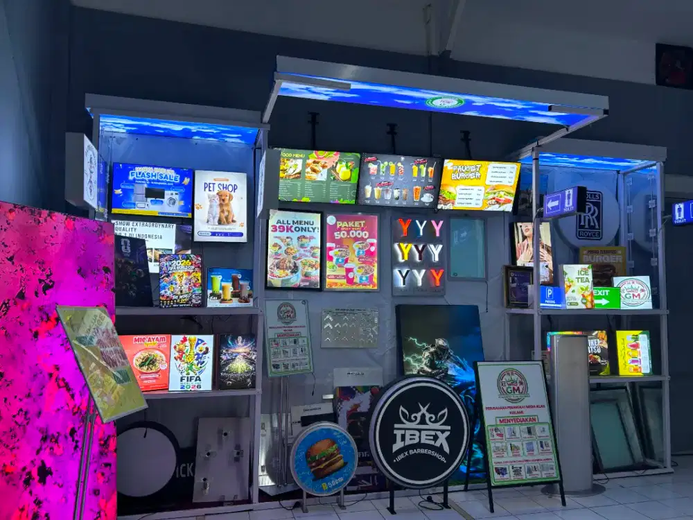 Neonbox Akrilik, Neonbox fabrik,  Neonbox Custom,  dan bahan-bahan