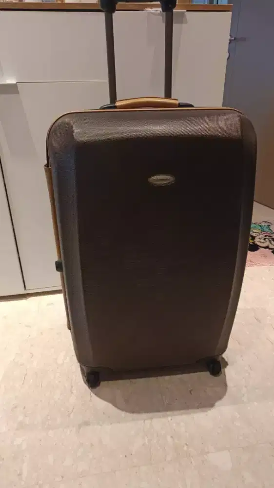 Koper Samsonite 30 u/ bagasi ( mix leather/kulit)  design Europe