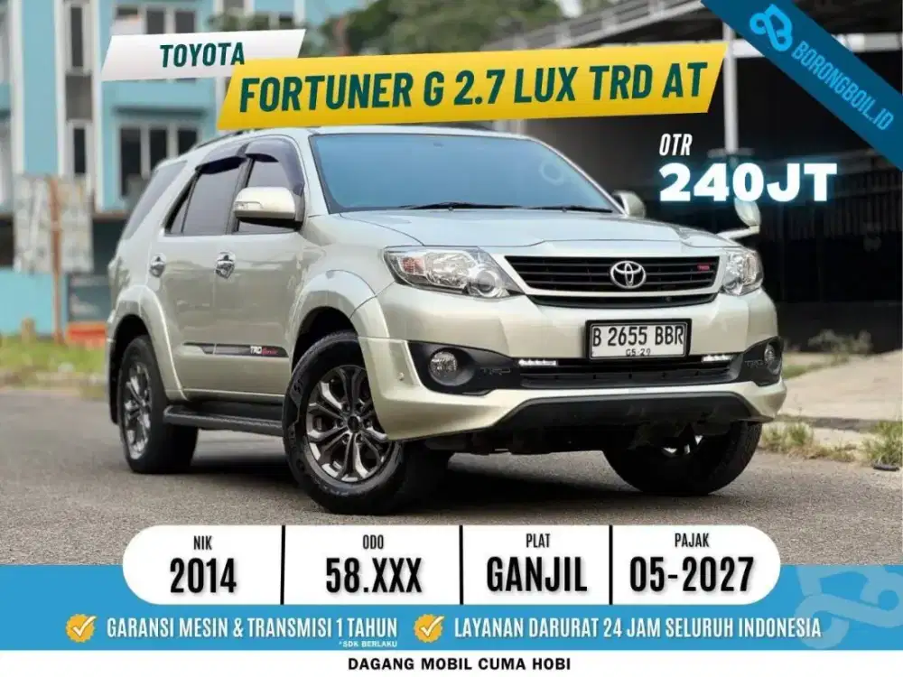 Fortuner G lux TRD 2.7 2014 AT LOW KM