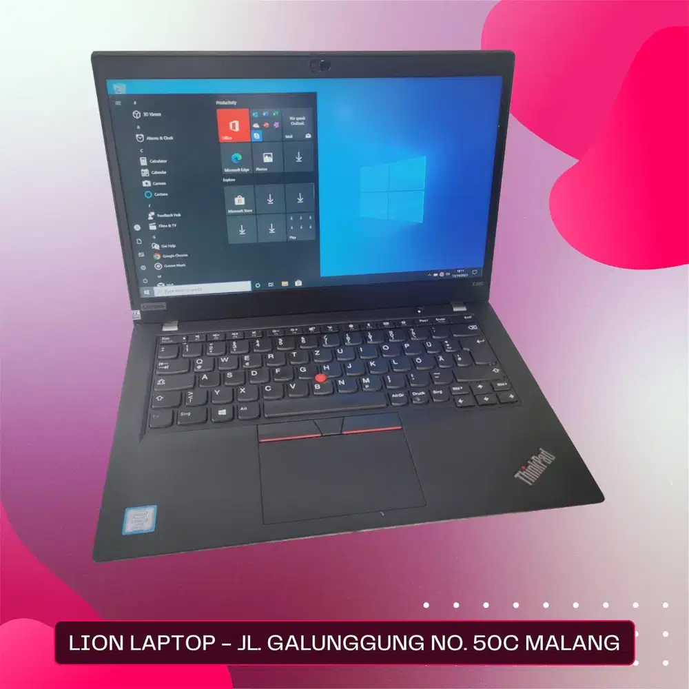 RAM 16GB SSD 256GB Core i5 Gen 8 Slim Lenovo Thinkpad X390 [24|06]