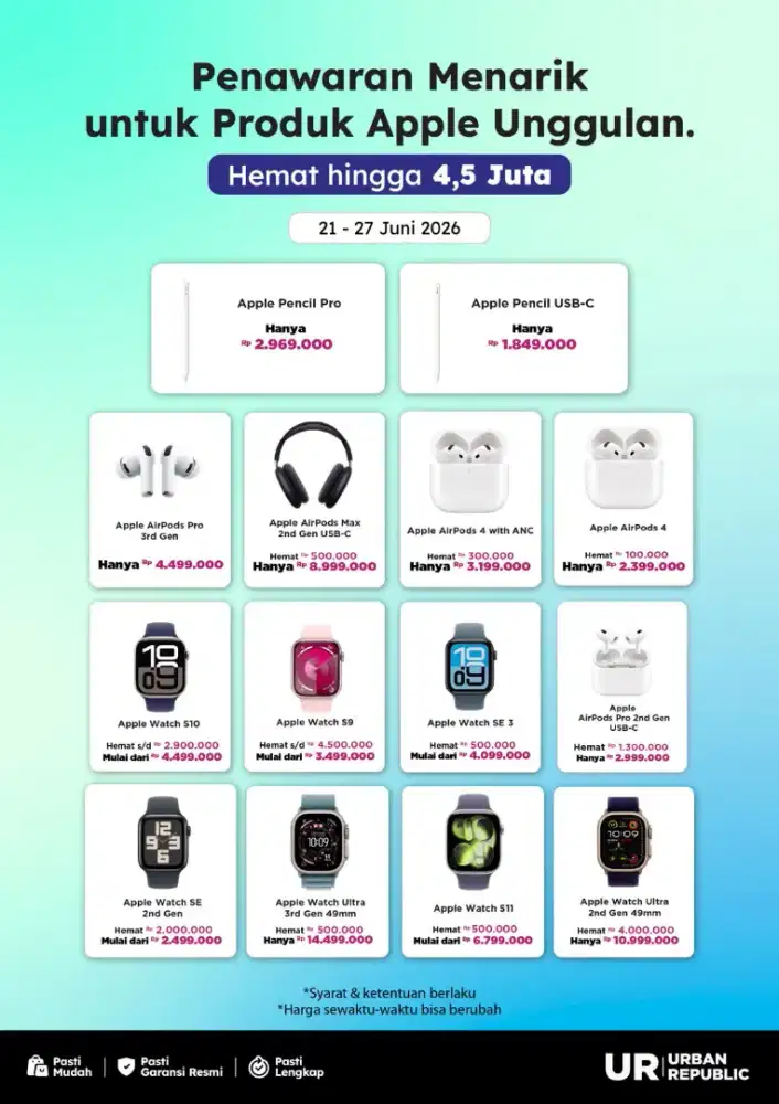 Promo Apple Urban Republic