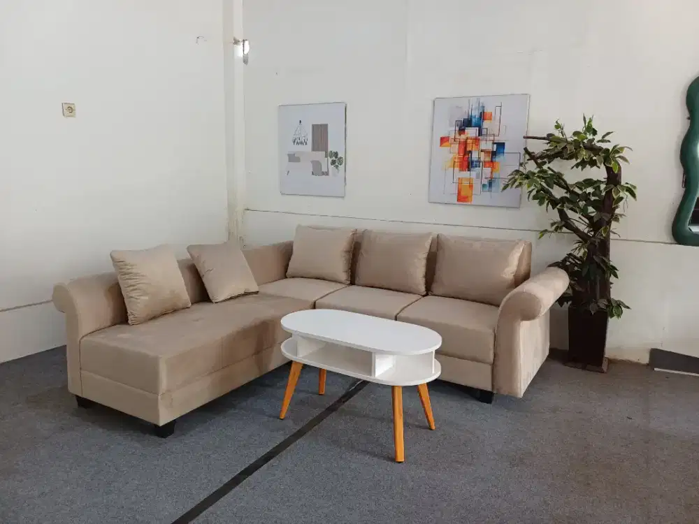 Ready sofa sudut L putus. Free antar jogja, bisa cod