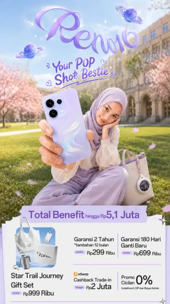 PROMO CICILAN OPPO RENO 16 SERIES 0% DP 0% BUNGA DAN 0 ADMIN