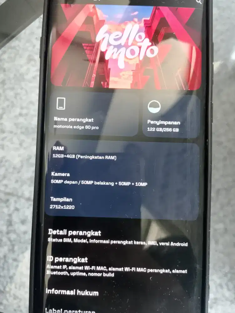 Di jual Motorola edge 60 pro|| like new+garansi on || fullset
