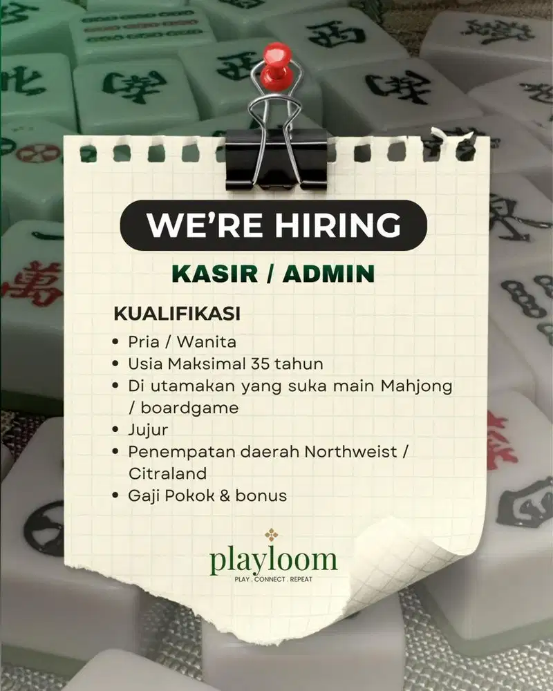 LOKER KASIR JAGA TOKO
