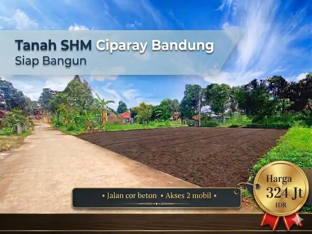 Siap Akad Notaris! Tanah Ciparay, Bandung