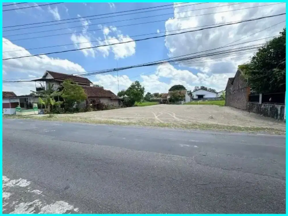 Jual Tanah Jogja di Jl. Raya Berbah Dekat Jl. Raya Solo-Jogja