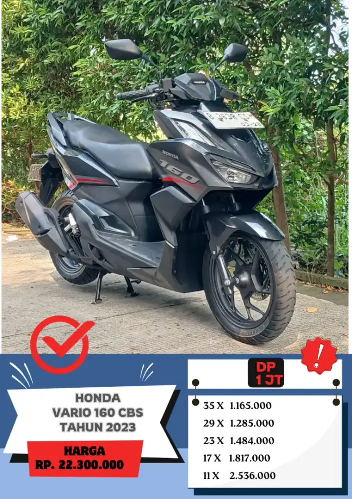 Honda Vario 160 CBS Tahun 2023 KM 15Ribu
