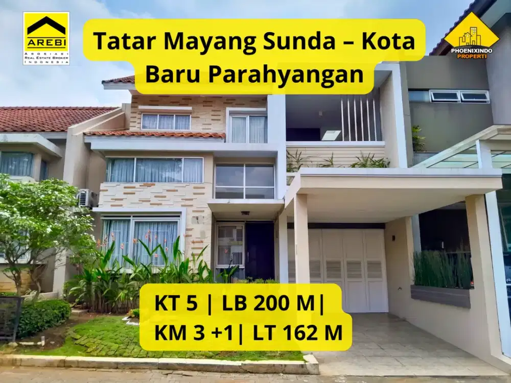 Dijual Rumah Siap Huni di Tatar Mayang Sunda Kota Baru Parahyangan 5 KT | Semi Furnished | Harga Turun Drastis Menjadi Rp 2,7 Milyar