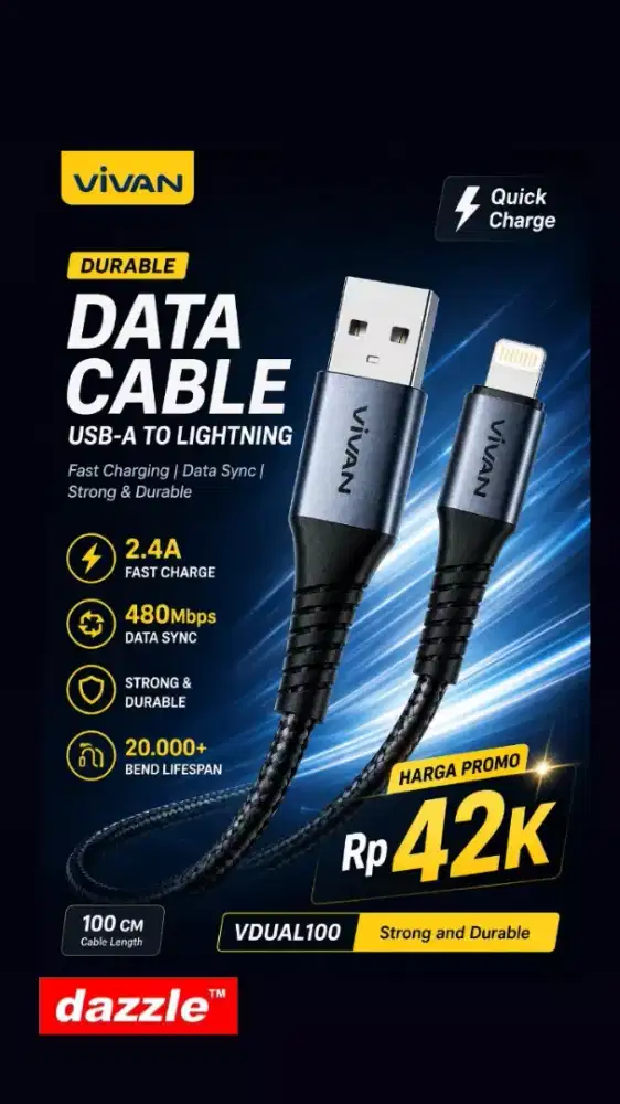 Kd Vivan vdual 100 3A 1m black