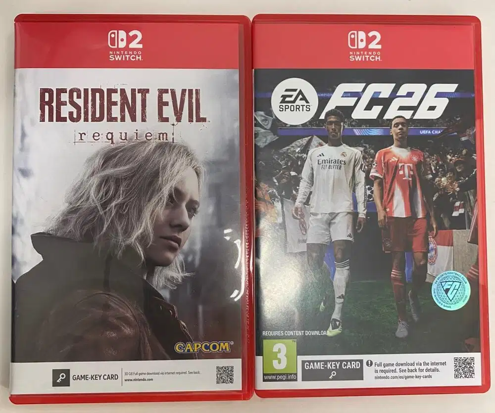 Resident Evil Requiem & EA FC 2026 nintendo switch 2 bundle