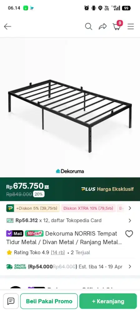 Divan kecil 160