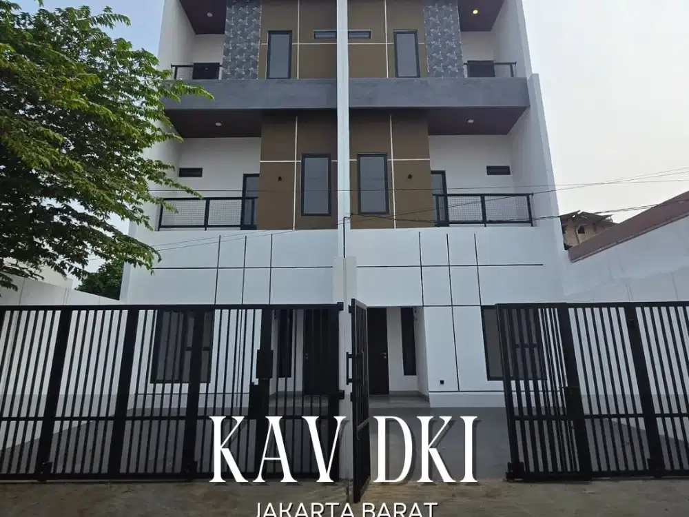 DIJUAL MURAH ADA 2 UNIT RUMAH BARU BEBAS BANJIR DI KAV DKI JAKARTA BARAT
