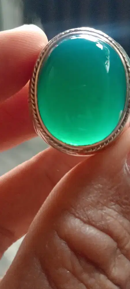 Batu bacan Ring perak