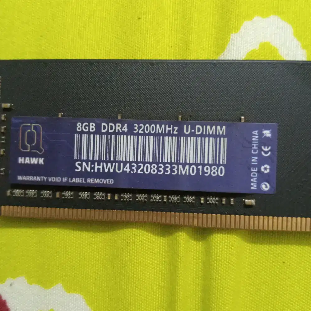 RAM 8GB DDR4 , 3200 MHz U- Dimm