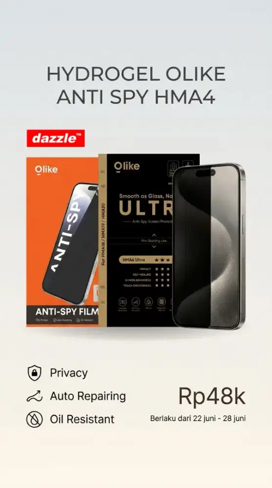 Hydrogel Olike Anti Spy Hma4