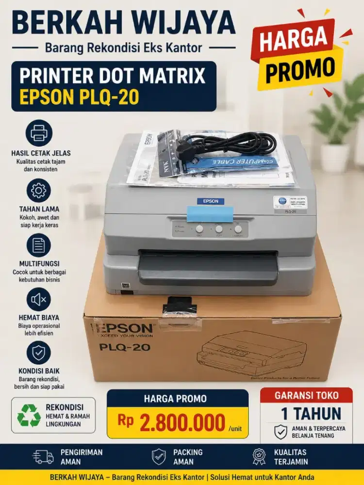 Printer Epson PLQ-20 Bekasi - Jakarta Timur