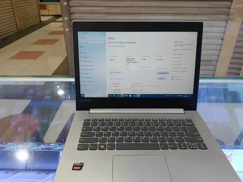 laptop lenovo IdeaPad 320 14AST second prosesor AMD A9 APU