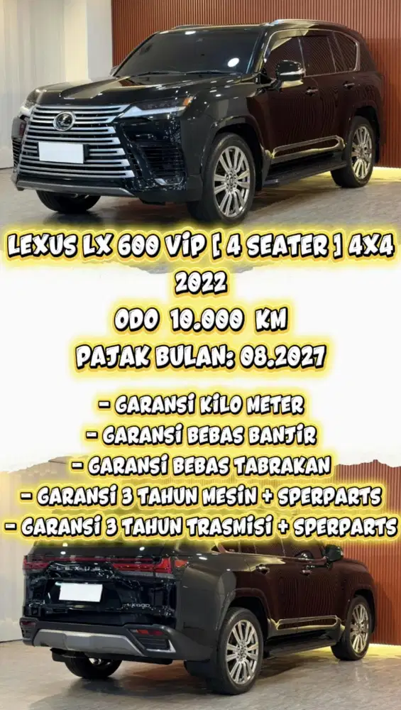 [ ODO 10.000 KM ] LEXUS LX 600 VIP 3.5 4X4 AT 2022