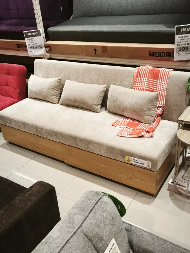 sofa bed storage baru murah