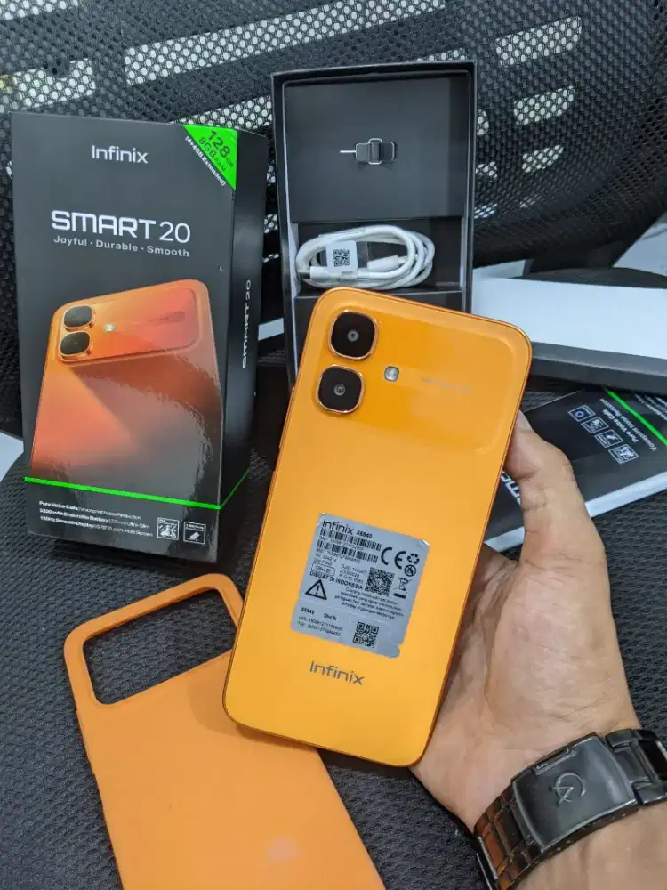 infinix Smart 20 Ram 8GB 4+4GB/128GB orange bergaransi 2027