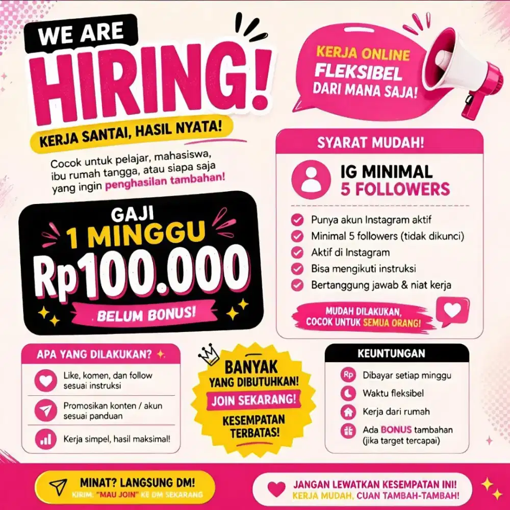 Loker WFH bisa di kerjain di rumah