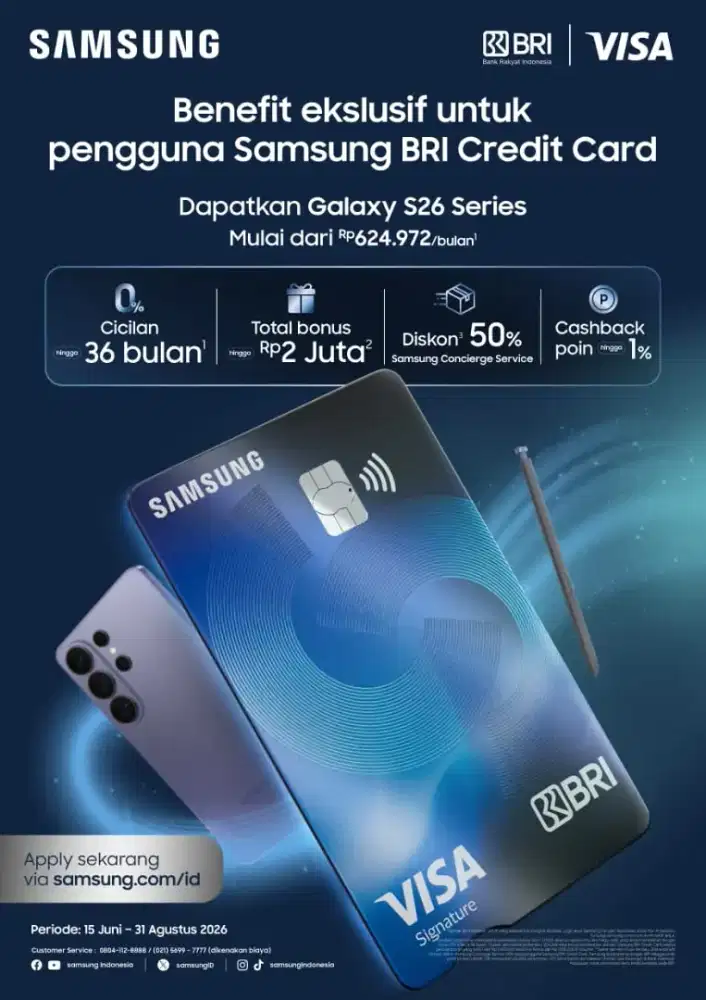 Beli Hp samsung Galaxy Bisa dapat banyak Cashback dan cicilan 0%