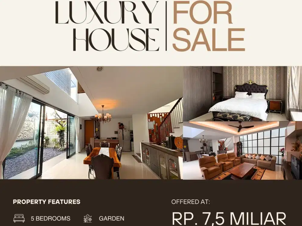 FOR SALE LUXURY HOUSE FULLY FURNISH AT DENPASAR