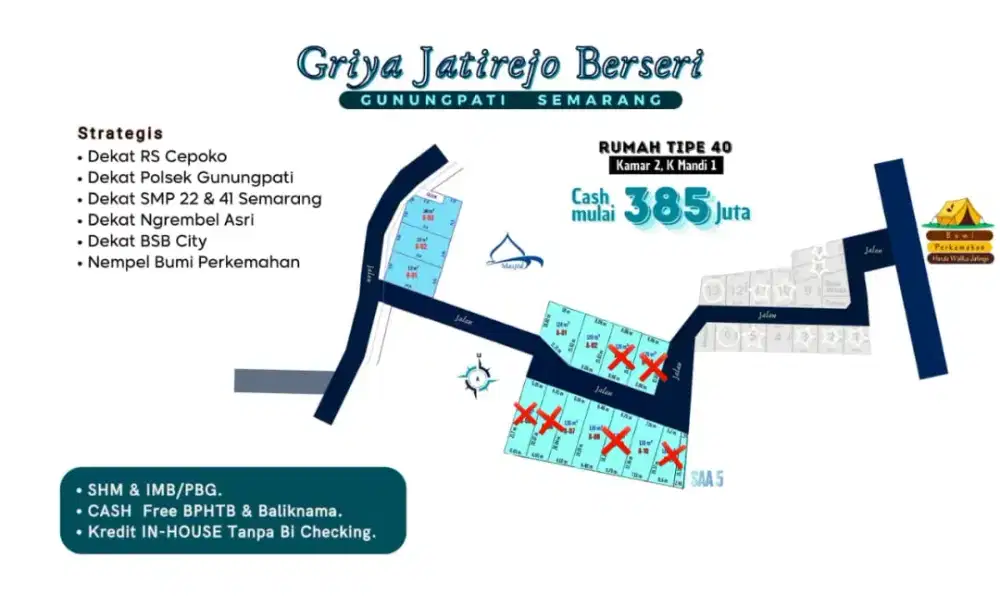 RUMAH MURAH SIAP HUNI SHM READY DI SEMARANG