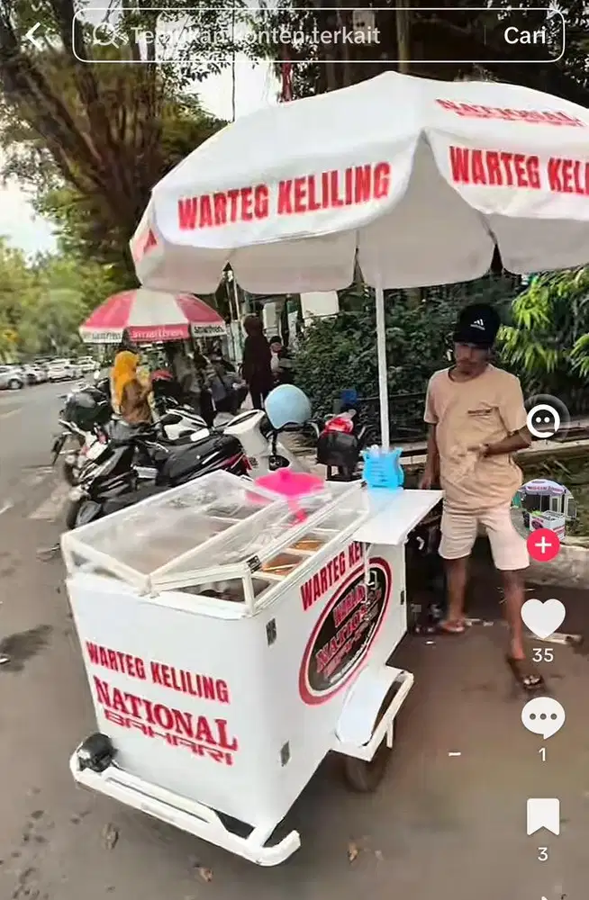 Di cari pengalaman warling(warteg keliling)