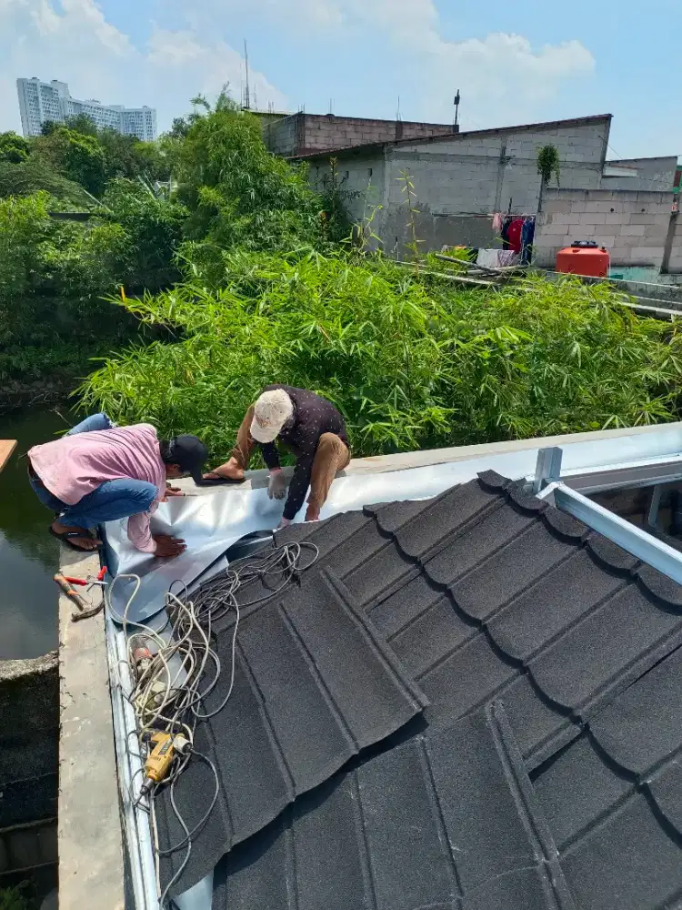 Perbaikan atap, kanopi, atap bajaringan, pasang plafon, mezzanine