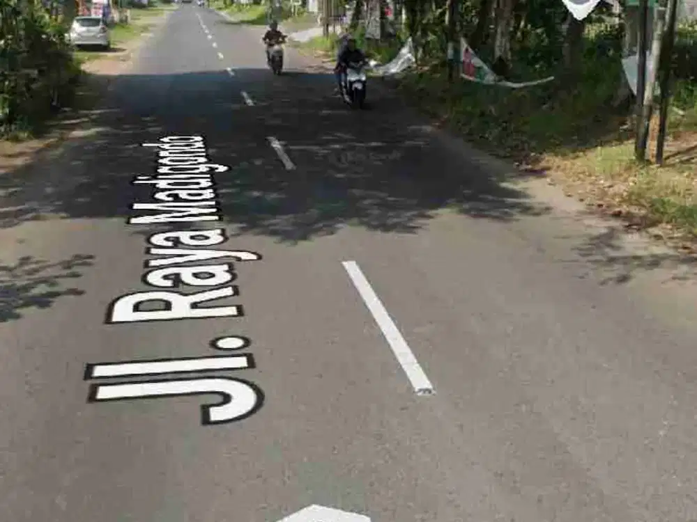Sawah Pinggir Jalan Raya Madigondo Dekat Kota Madiun