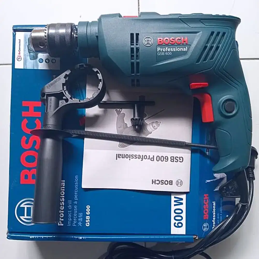 Bor Bosch 13 mm ori impact drill tembok besi kayu sekrup skala proyek