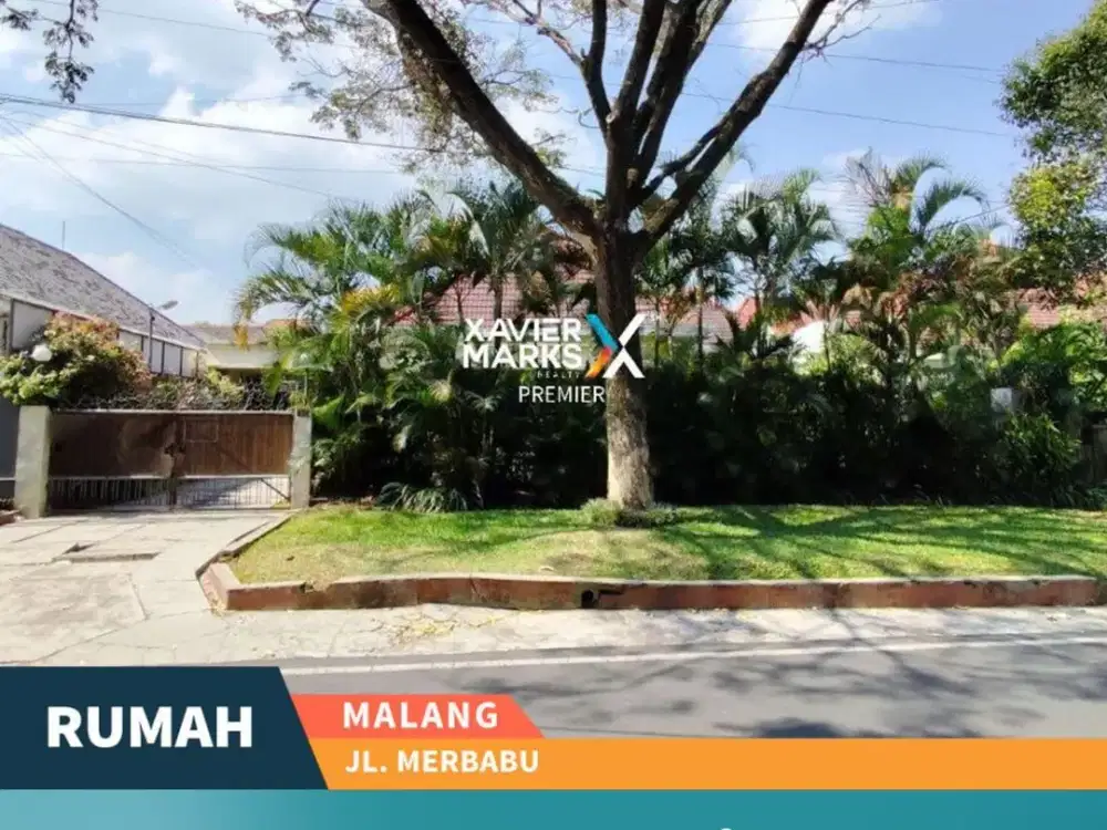 Disewakan Rumah Klasik Carport Luas di Jl. Merbabu, Klojen Malang