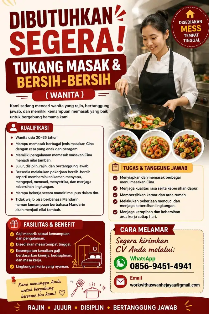 TUKANG MASAK & BERSIH-BERSIH