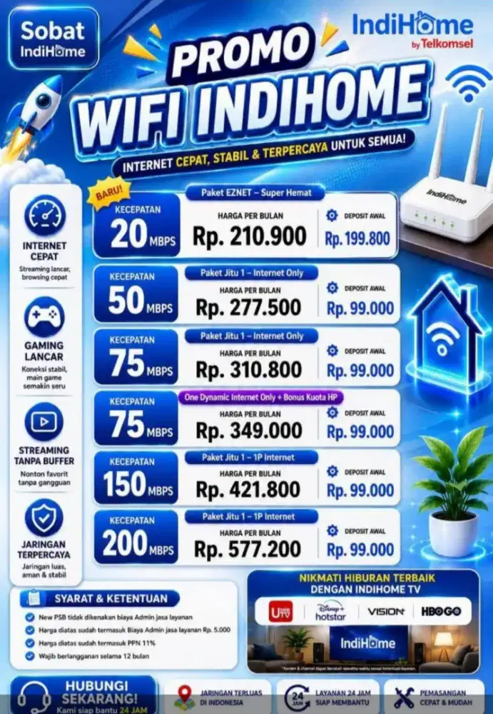 PROMO INDIHOME BARU