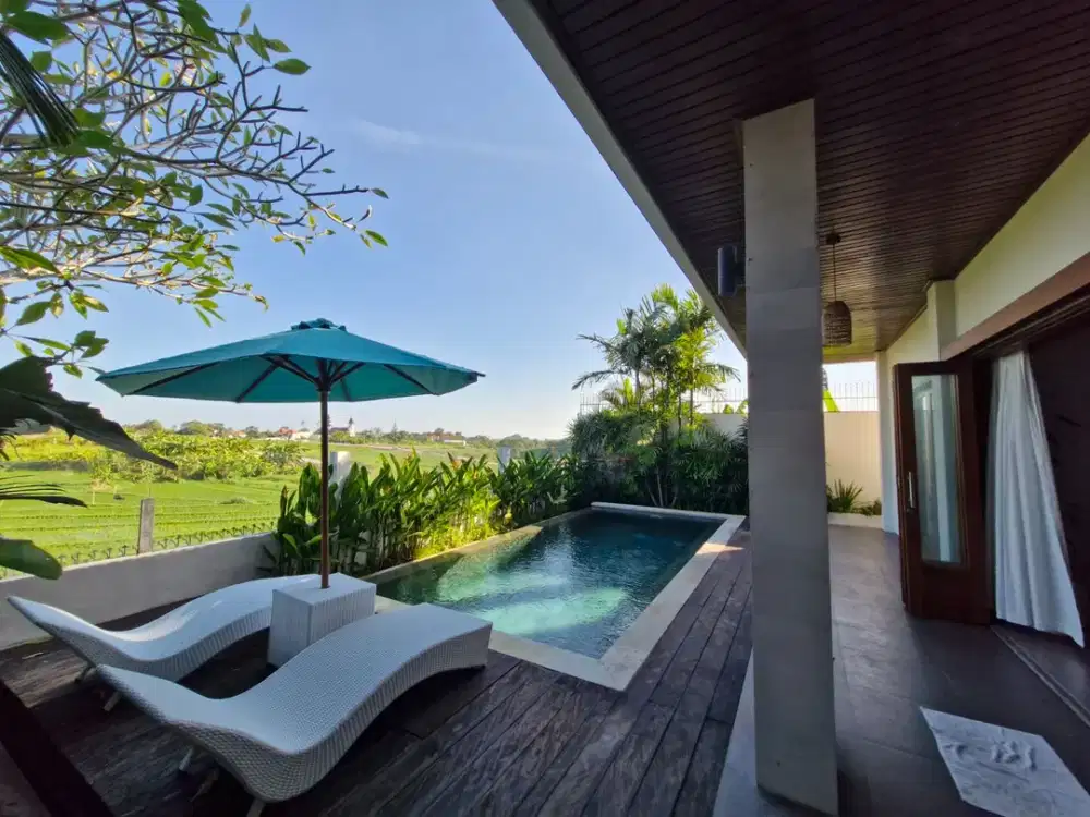 Villa View Sawah fully furnished di Canggu