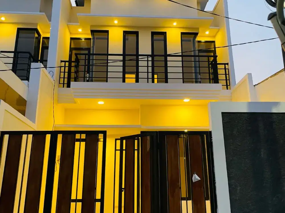 Rumah Modern Baru Gress di Perumahan Pondok Benowo Indah Surabaya Barat