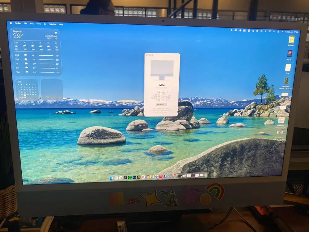 Apple iMac M1 24inci 8/256 green dan full set original