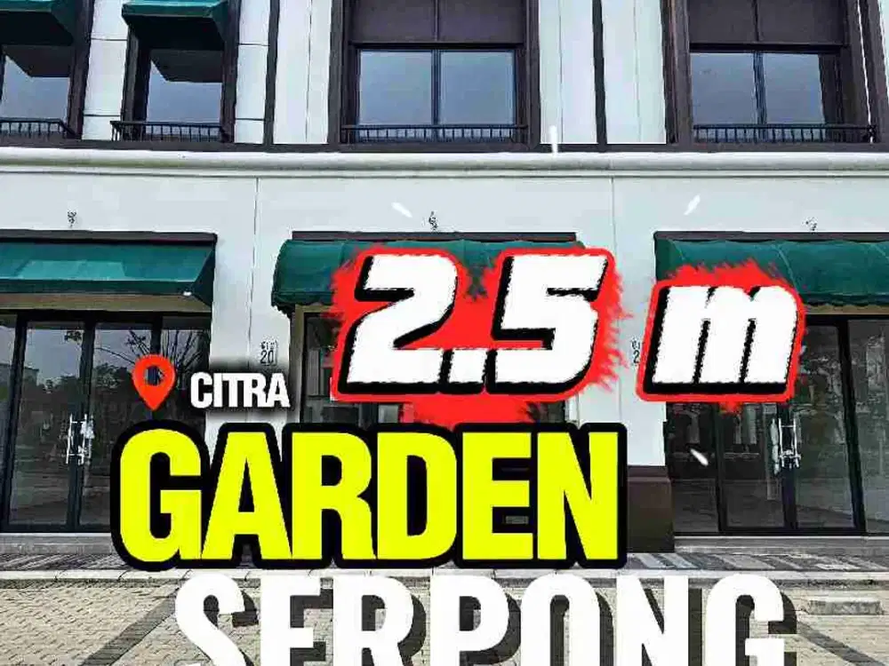 dijual murah RUKO STRATEGIS di Boulevard nya citra garden serpong