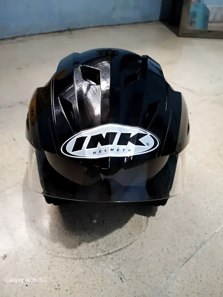 Helm ink hitam Halface
