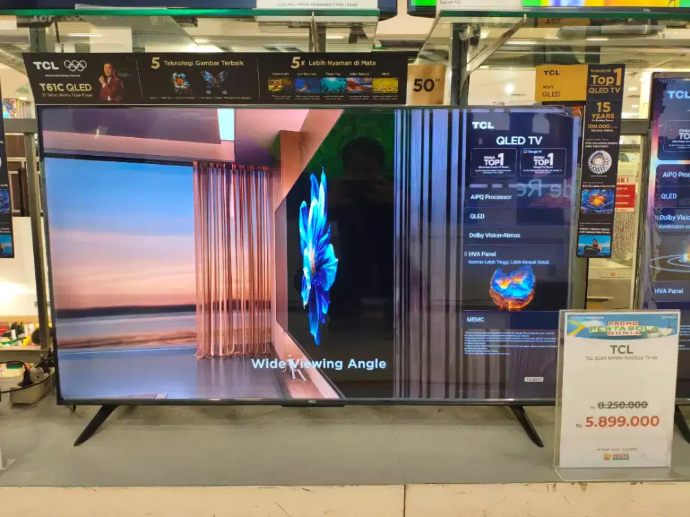 Cash & Kredit TCL QLED 50T61C GOOGLE TV