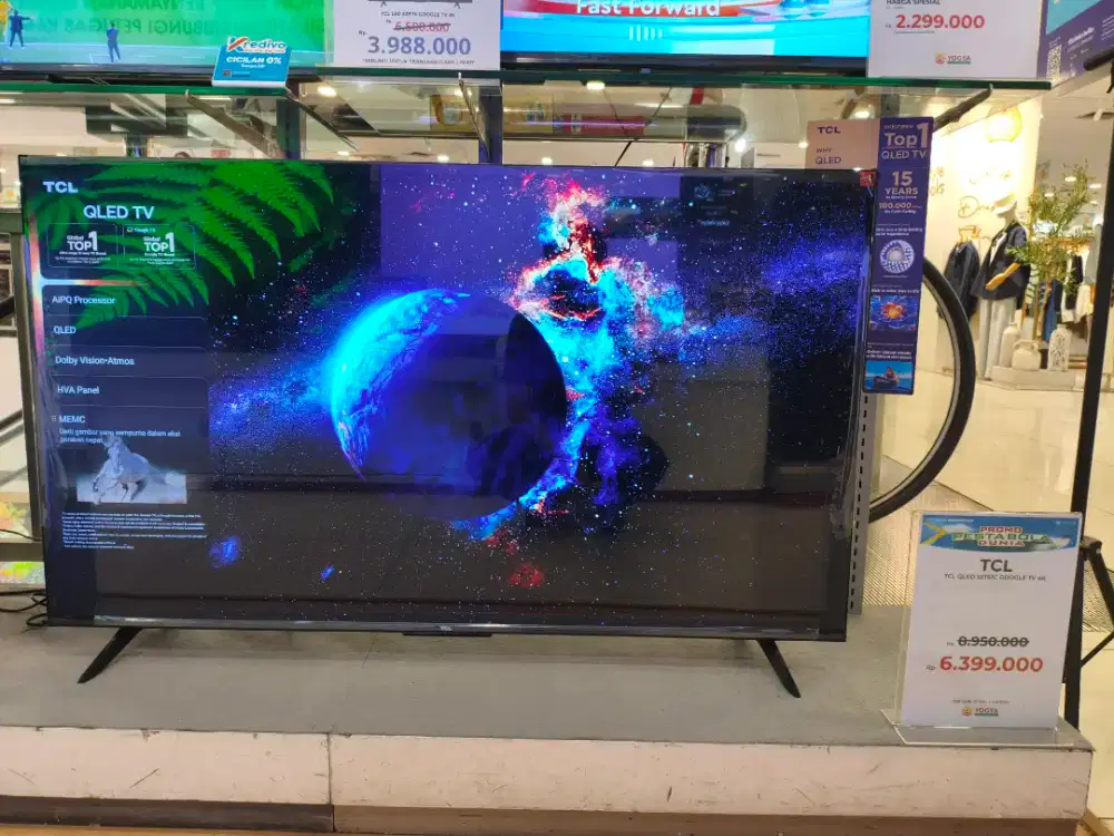 Cash & Kredit TCL QLED 55T61C GOOGLE TV 4K