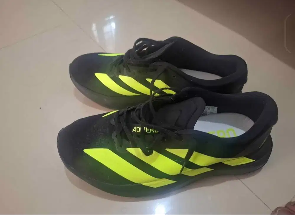 Adidas Adizero Evo SL Black Lucid Lemon Size 44