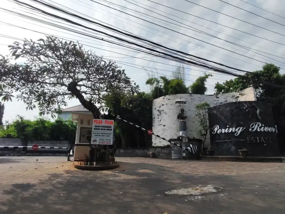 Tanah Kavling Luas 3,75 Are View Sungai di Komplek River View Pering, Gianyar