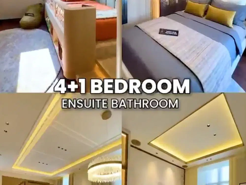 Rumah 2 Lantai dengan Fasilotas Cluster Mewah dan Berkelas 4 Kamar Tidur, Setiap Ruangannya Luas-Luas