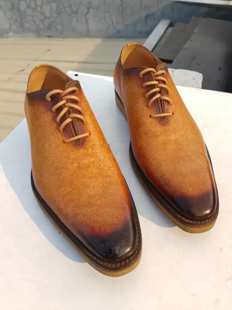 sepatu kulit pria asli patina size 41 bandung