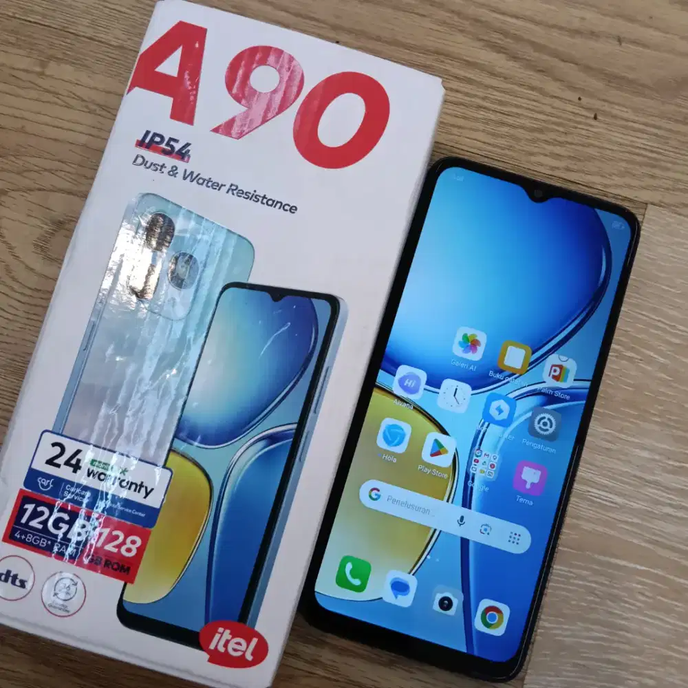 itel a90 4/128 garansi on panjangg februari 2028 nominus fullset