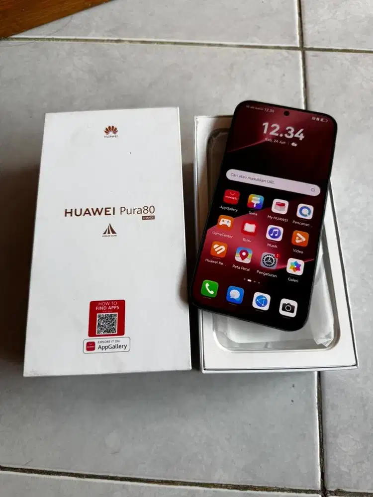 Huawei Pura 80 ram 12g normal mulus lengkap
